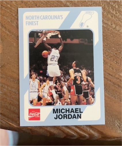 1989 Collegiate Collection/Coca-Cola North Carolina's Finest #15 Michael Jordan — front