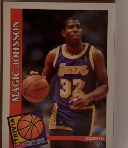 1992-93 Hoops #482 Magic Johnson — front