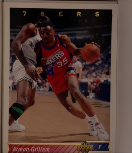 1992-93 Upper Deck #299 Armon Gilliam Philadelphia 76ers — front