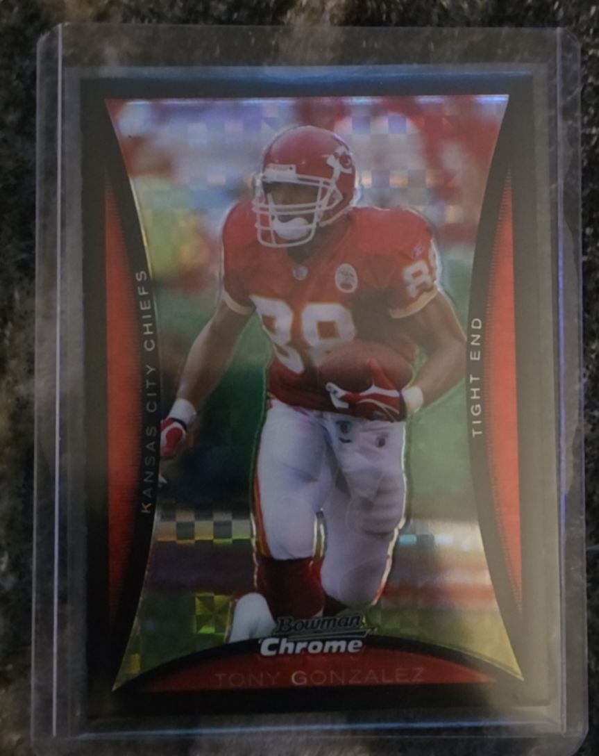 2008 Bowman Chrome #100 Tony Gonzalez — front
