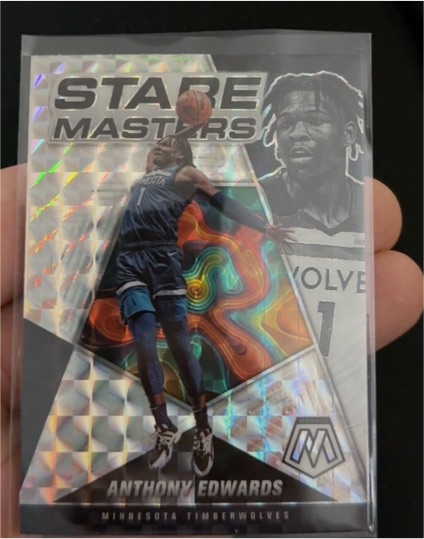 2021-22 Panini Mosaic Stare Masters #10 Anthony Edwards — front