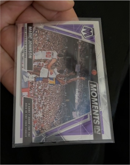 2021-22 Panini Mosaic Moments in Time #20 Magic Johnson — front