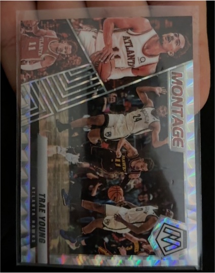 2021 Panini Mosaic #11 Trae Young Montage — front