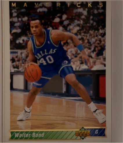 1992-93 Upper Deck #314 Walter Bond — front