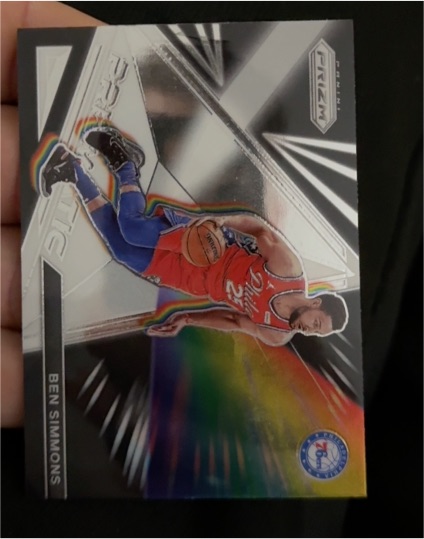 2021-22 Panini Prizm Prizmatic #12 Ben Simmons — front