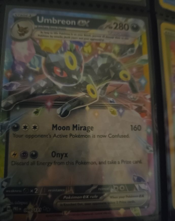 2022 Pokémon Scarlet & Violet Prismatic Evolutions #060 Umbreon EX — front