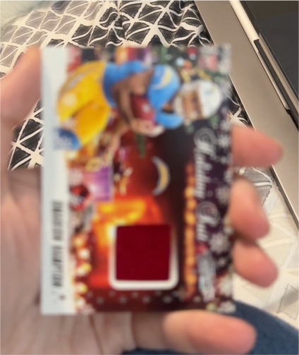 2025 Panini Absolute Holiday Suit Patch Rookie Card — front