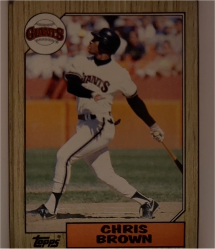 1987 Topps #180 Chris Brown — front