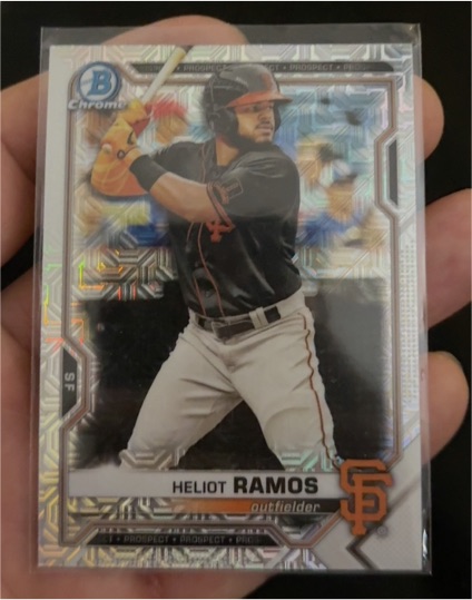 2021 Bowman Chrome Prospects #BCP-69 Heliot Ramos — front