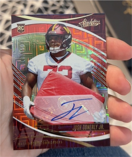 2025 Panini Absolute Rookie #RC Josh Conerly Jr. — front