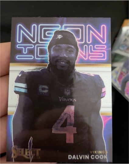 2022 Panini Select #NI-5 Dalvin Cook Neon Icons — front
