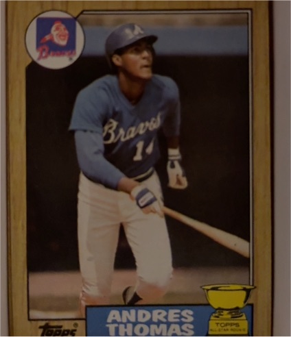 1987 Topps #296 Andres Thomas — front