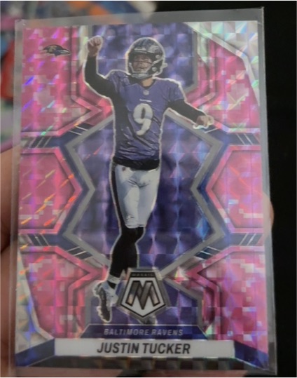 2022 Panini Mosaic #18 Justin Tucker — front