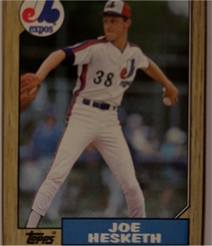 1987 Topps #189 Joe Hesketh — front