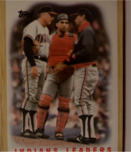1987 Topps #11 Indians Leaders Phil Niekro/Chris Bando — front