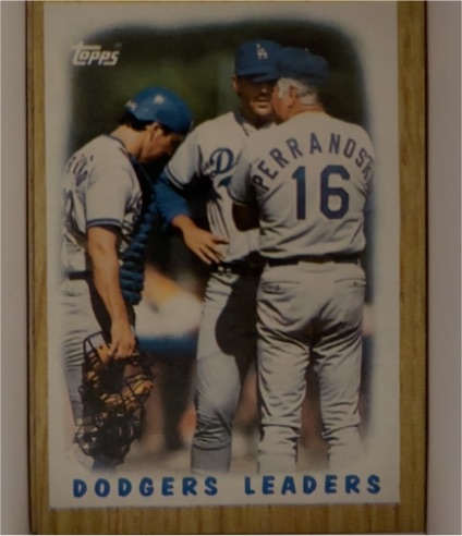 1987 Topps #431 Dodgers Leaders — front