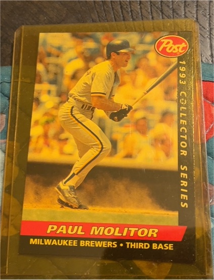 1993 Post Collector Series #16 Paul Molitor — front