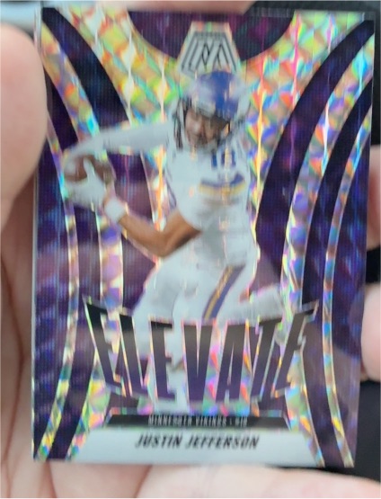 2025 Panini Mosaic #13 Justin Jefferson Elevate Mosaic — front