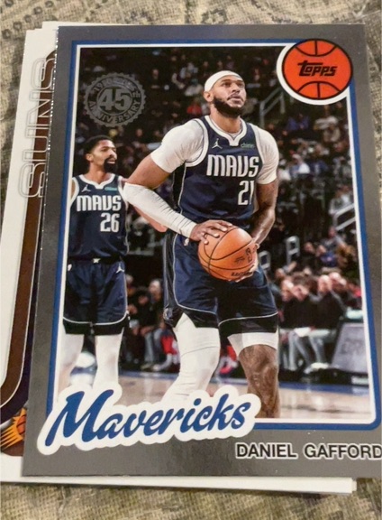 2025-26 Topps 45th Anniversary #80BK-10 Daniel Gafford — front