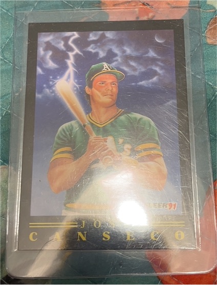 1991 Fleer #6 Jose Canseco — front