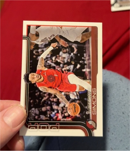 2025-26 Topps #123 Anfernee Simons — front
