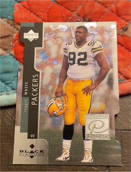 1998 Upper Deck Black Diamond Premium Cut #PC12 Reggie White — front