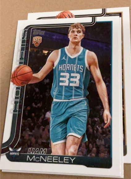 2025-26 Topps #229 Liam McNeeley — front