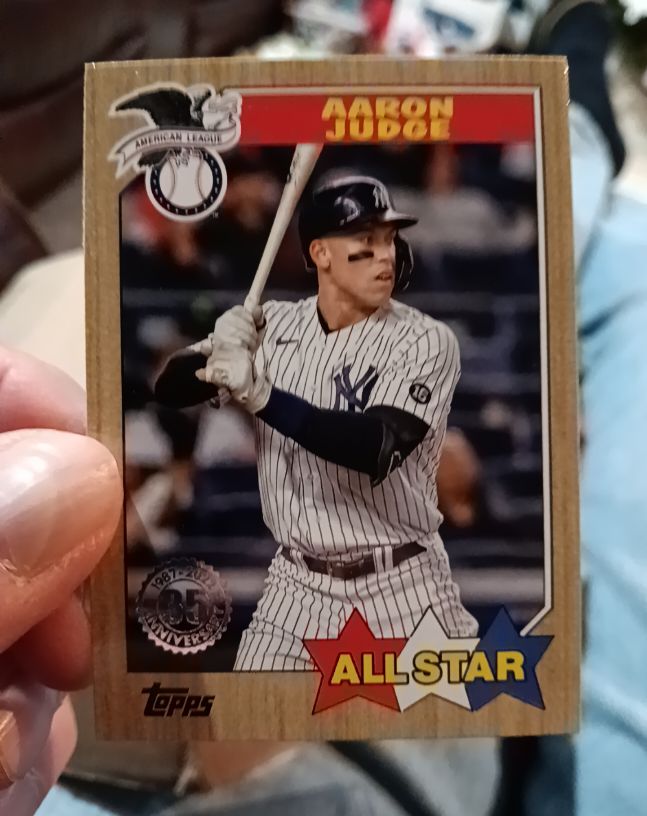 2022 Topps Series 2 1987 Topps All-Star #87AS-4 Aaron Judge — front