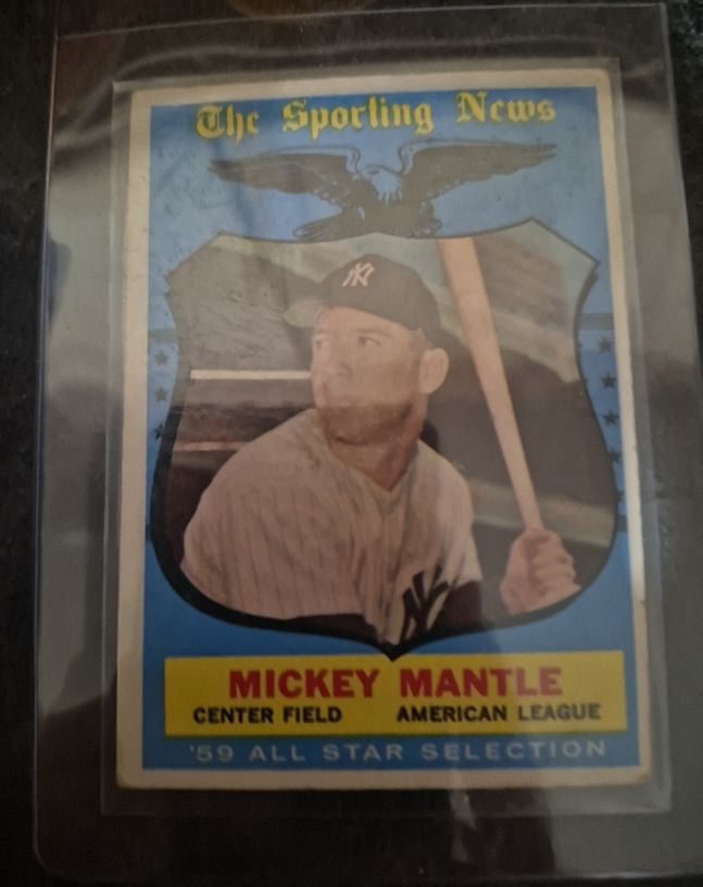1959 Topps #564 Mickey Mantle All Star — front