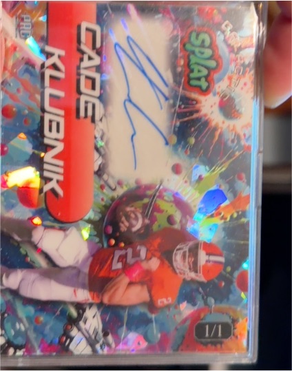 2025 Wild Card Splat Galactic #1 Cade Klubnik — front