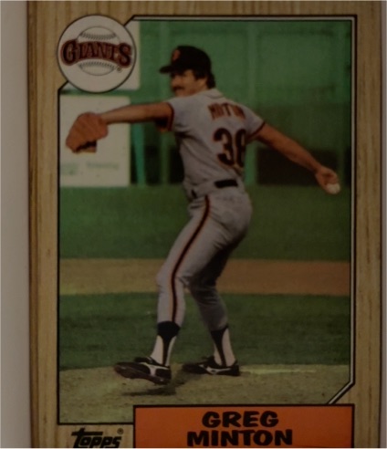 1987 Topps #724 Greg Minton — front