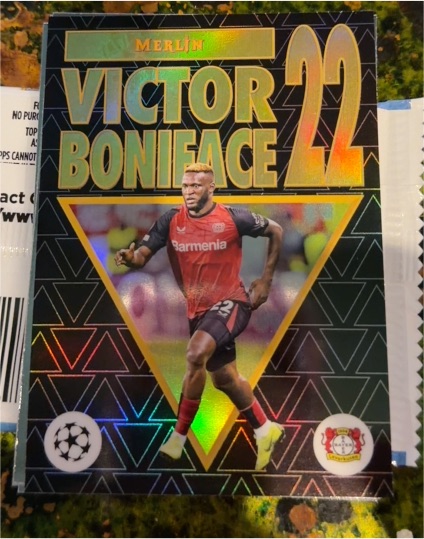 2024-25 Topps Chrome Merlin UEFA Thirtieth Anniversary #M95-4 Victor Boniface — front