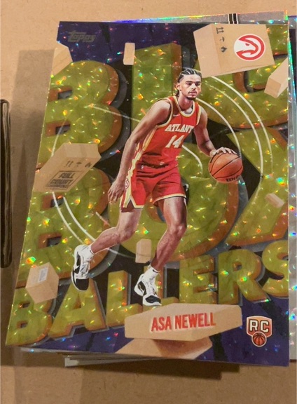 2025-26 Topps #BB-23 Asa Newell Big Box Ballers Atlanta Hawks — front