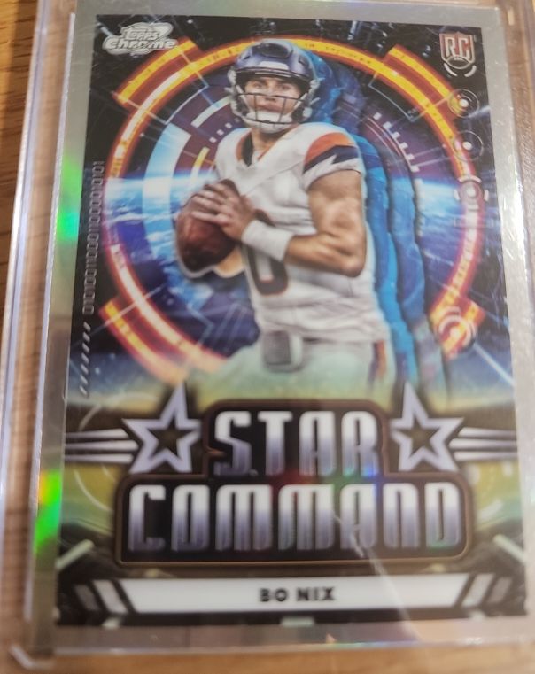 2024 Topps Chrome Cosmic #SC-7 Bo Nix — front