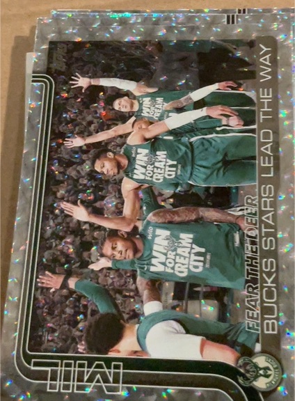 2025-26 Topps #281 Fear the Deer: Bucks Stars Lead the Way — front