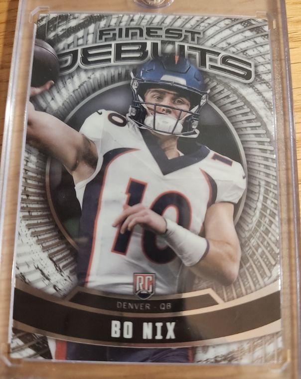 2024 Topps Finest Debuts #D-6 Bo Nix — front