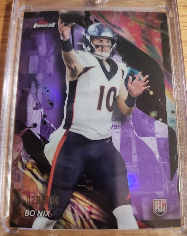 2024 Topps Finest #163 Bo Nix — front