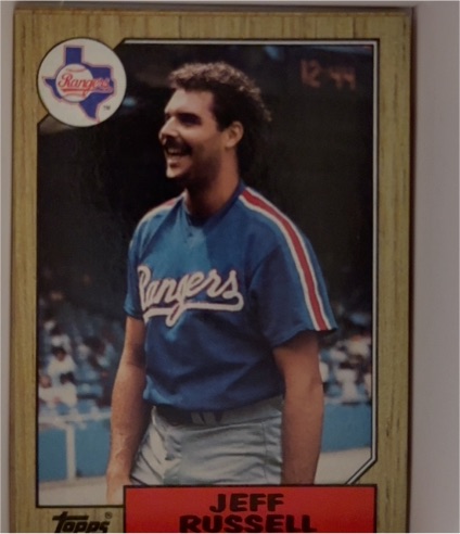 1987 Topps #444 Jeff Russell Texas Rangers — front