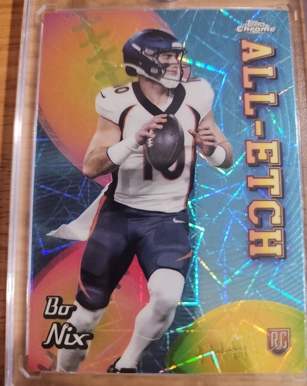 2024 Topps Chrome #CAE-BN Bo Nix All-Etch — front