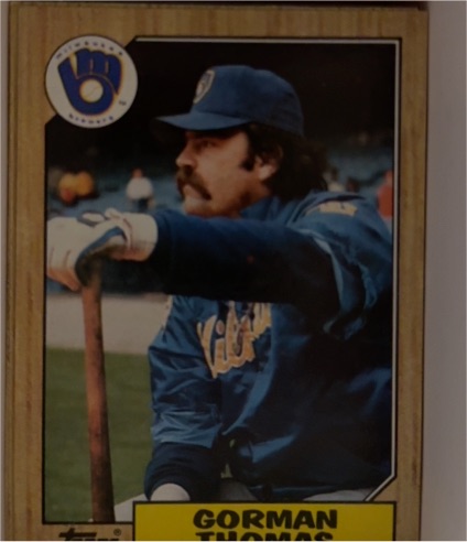 1987 Topps #495 Gorman Thomas — front
