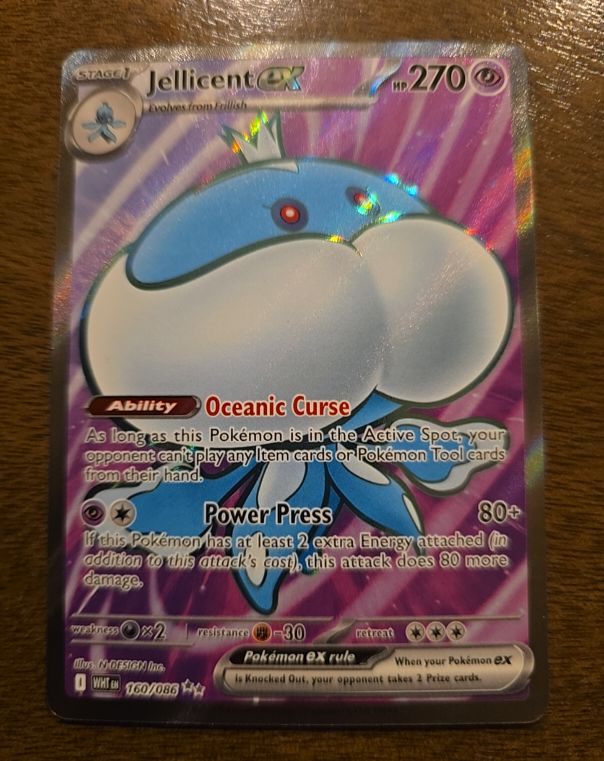 Pokemon Scarlet & Violet 160/086 Jellicent ex — front