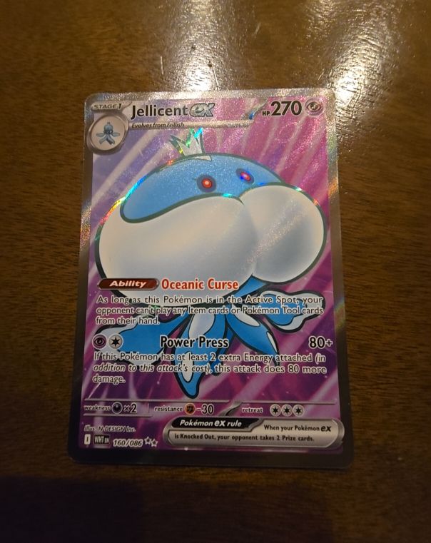 2022 Pokémon TCG Scarlet & Violet #160 Jellicent ex — front