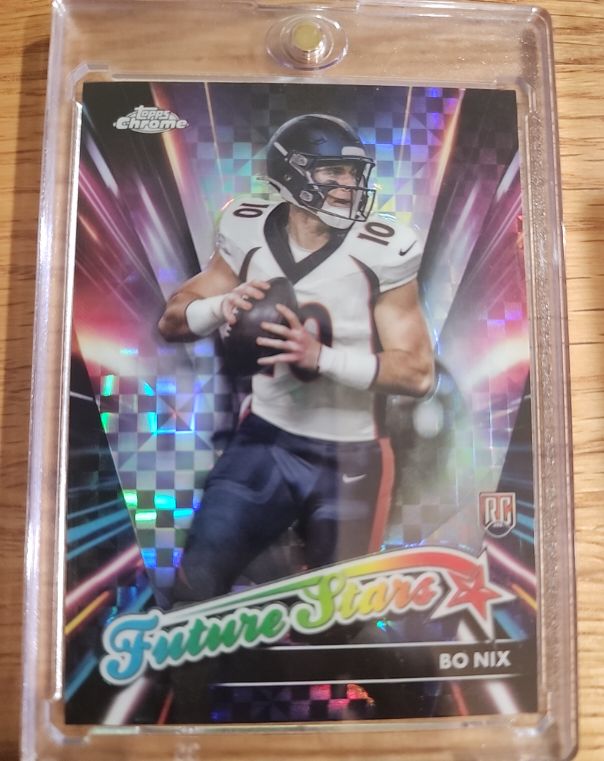 2024 Topps Chrome #FS-4 Bo Nix Future Stars — front