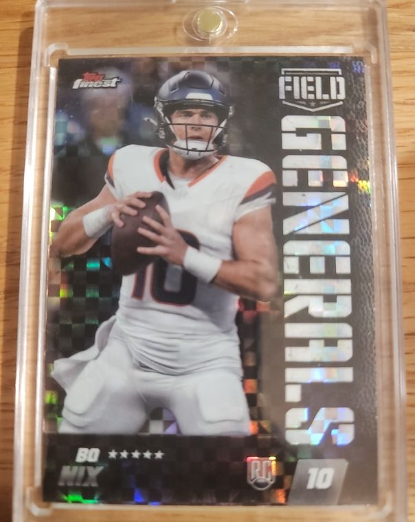 2024 Topps Finest #FG-21 Bo Nix Field Generals Rookie — front
