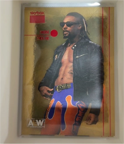 2022 Skybox Metal Universe AEW Swerve Strickland Skybox Premium #PP-38 — front
