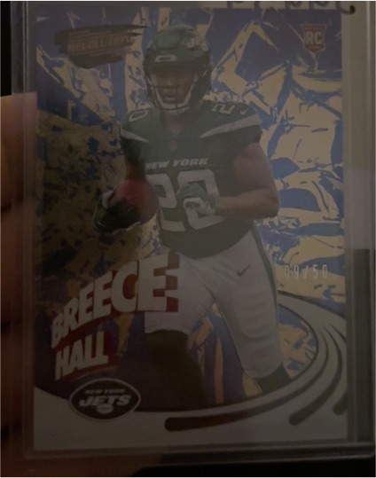 2022 Panini Zenith Revolution #PR-22 Breece Hall Rookie Card — front