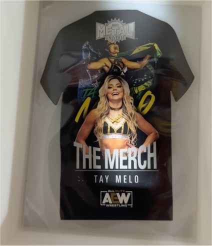 2022 SkyBox Metal Universe AEW #TM-24 Tay Melo The Merch — front