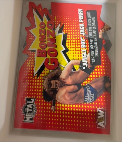 2022 Skybox Metal Universe AEW Bonzo Gonzo "Jungle Boy" Jack Perry #BG-16 — front