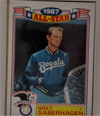 1988 Topps Glossy All-Stars #10 Bret Saberhagen — front