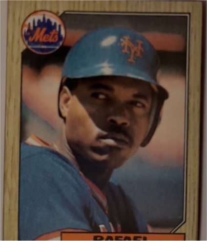 1987 Topps #378 Rafael Santana — front